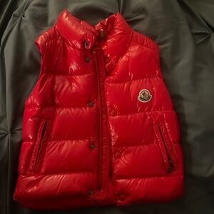 Red Moncler vest